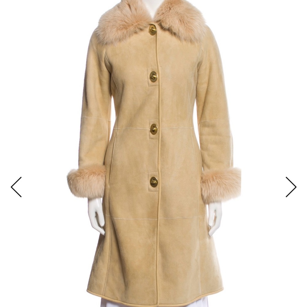 Coach shearling and fur coat